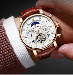 Tourbillon Starry Skeleton Waterproof Automatic Watch