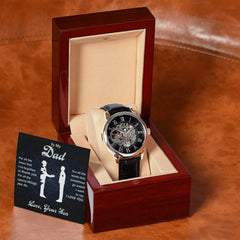 To My Dear Dad Always Remember I Love You – Openwork Watch