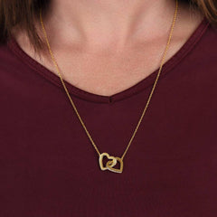Thank You For Always Being There - Interlocking Hearts Necklace