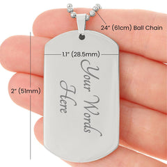 Believe In Yourself - Dog Tag Necklace