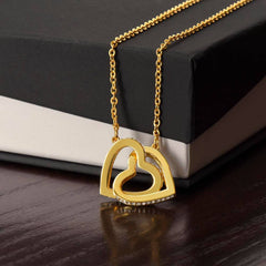 To My Sister - Interlocking Hearts Necklace
