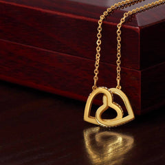 To My Sister - Interlocking Hearts Necklace