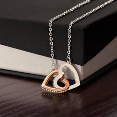 To My Sister - Interlocking Hearts Necklace