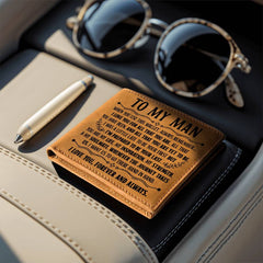 To My Man Inspiration (Black) – Leather Wallet