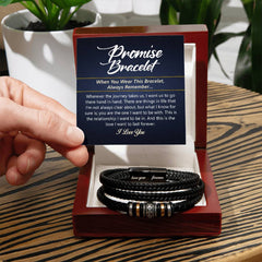 Promise Things in Life - Leather Bracelet