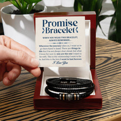 Love You Forever Promise (You Are the One) - Leather Bracelet