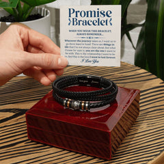 Love You Forever Promise (You Are the One) - Leather Bracelet