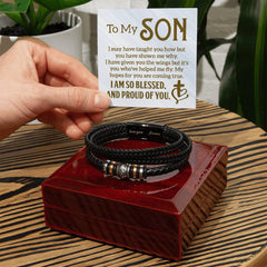 To My Son - Leather Bracelet