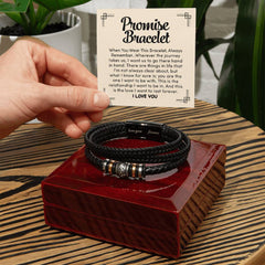 Love You Forever Promise - Leather Bracelet