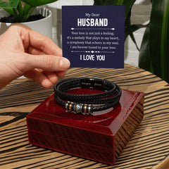 Your Love is not Just a Feeling - Leather Bracelet