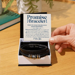 Love You Forever Promise (You Are the One) - Leather Bracelet