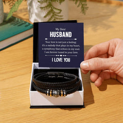 Your Love is not Just a Feeling - Leather Bracelet