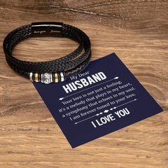 Your Love is not Just a Feeling - Leather Bracelet