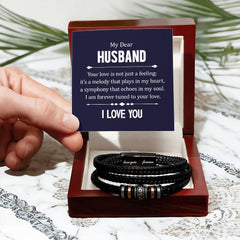 Your Love is not Just a Feeling - Leather Bracelet