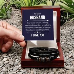 Your Love is not Just a Feeling - Leather Bracelet