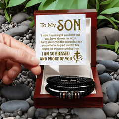To My Son - Leather Bracelet