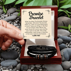 Love You Forever Promise - Leather Bracelet