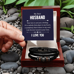 Your Love is not Just a Feeling - Leather Bracelet