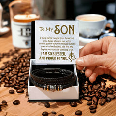 To My Son - Leather Bracelet