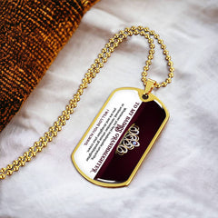My Badass Granddaughter - Dog Tag Necklace