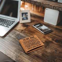 To My Man Inspiration (Black) – Leather Wallet