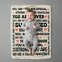 To My Daughter Braver (From Mom) – Sherpa Fleece Blanket