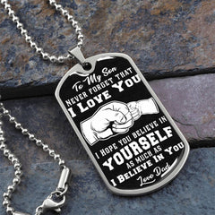 Believe In Yourself - Dog Tag Necklace