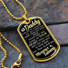 Dad To Be - Dog Tag Necklace