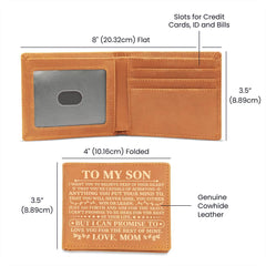 To My Son Promise (Yellow)  – Leather Wallet