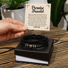 Love You Forever Promise - Leather Bracelet