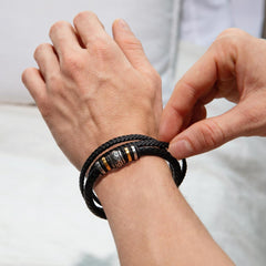 To My Boy Graduation Dreams (Love You) - Leather Bracelet