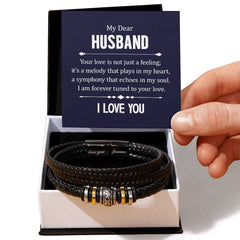 Your Love is not Just a Feeling - Leather Bracelet
