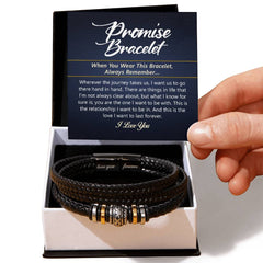 Promise Things in Life - Leather Bracelet