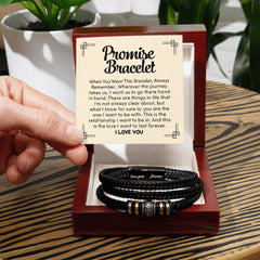 Love You Forever Promise - Leather Bracelet