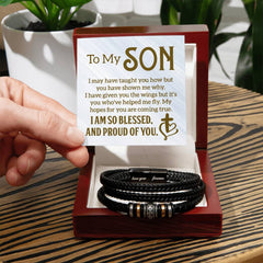 To My Son - Leather Bracelet