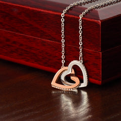 Thank You For Always Being There - Interlocking Hearts Necklace